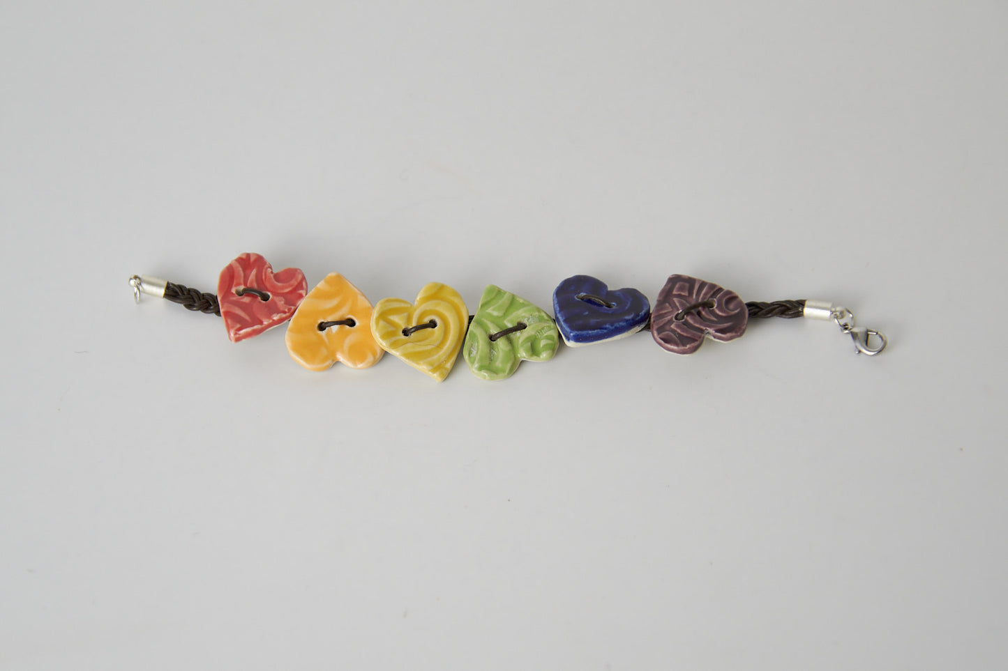 Rainbow Hearts Bracelet - Alternating