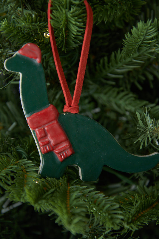 Brrrrrrr-ontosaurus Christmas Ornament