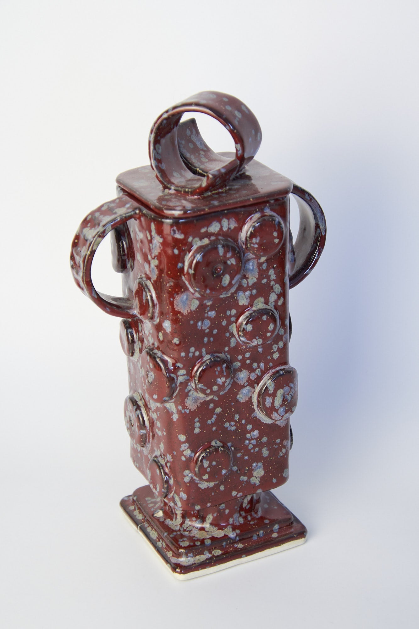 Burgundy Robot Ornamental Jar