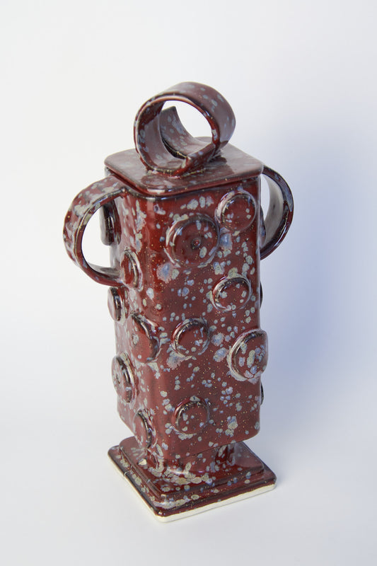 Burgundy Robot Ornamental Jar