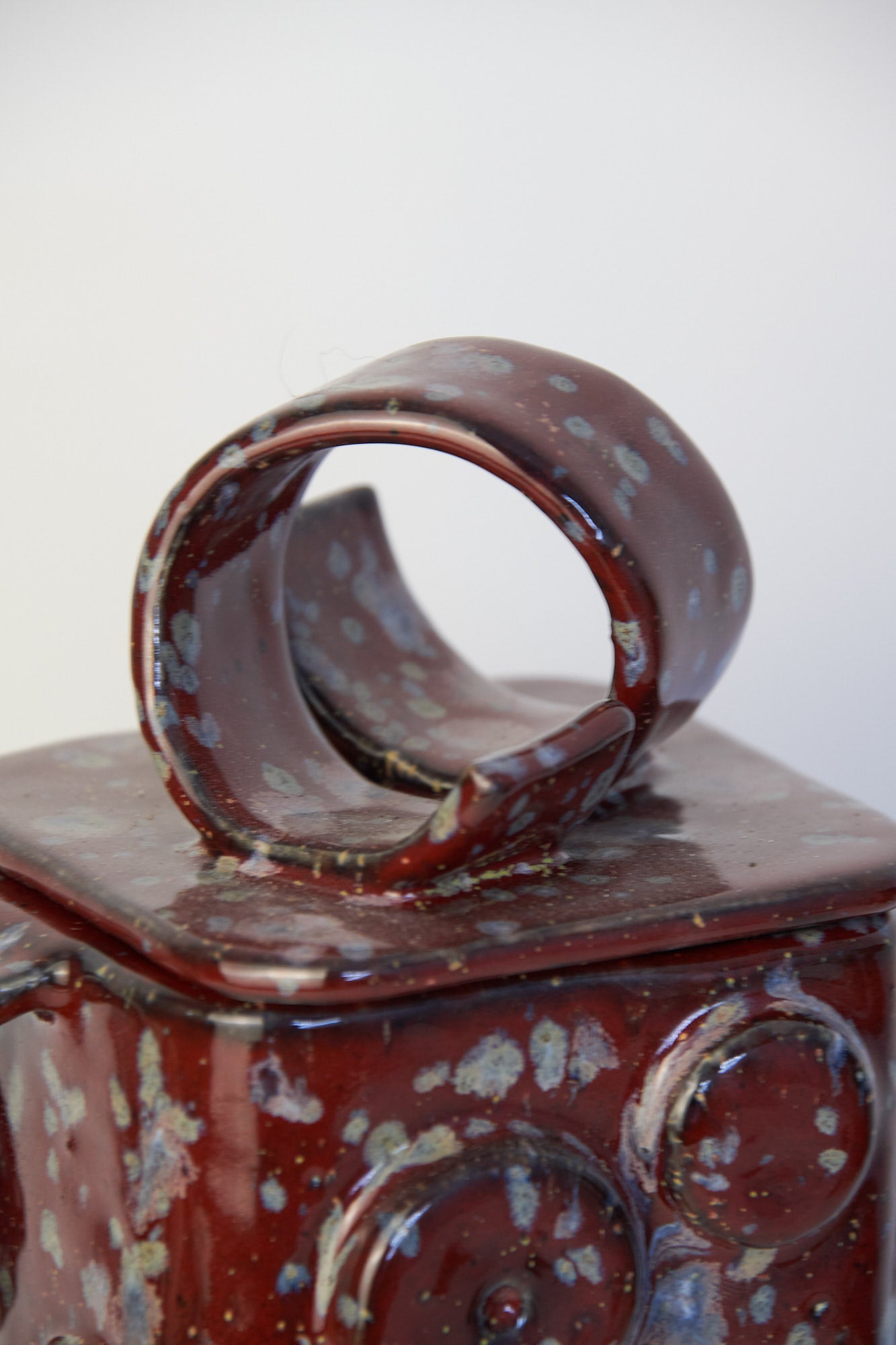 Burgundy Robot Ornamental Jar