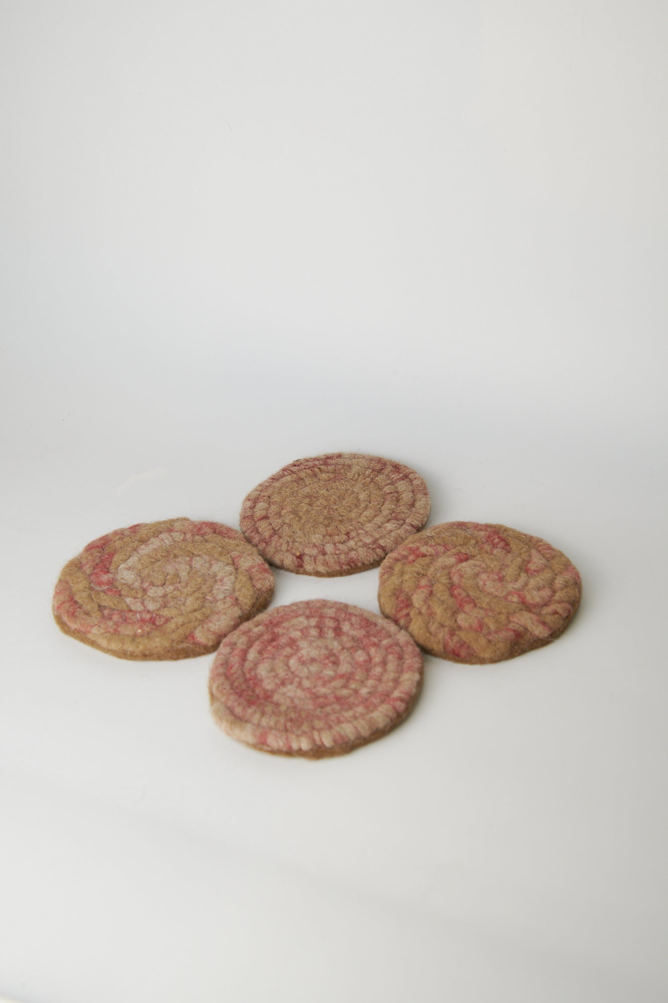 Felted Alpaca Coasters - Set of 4