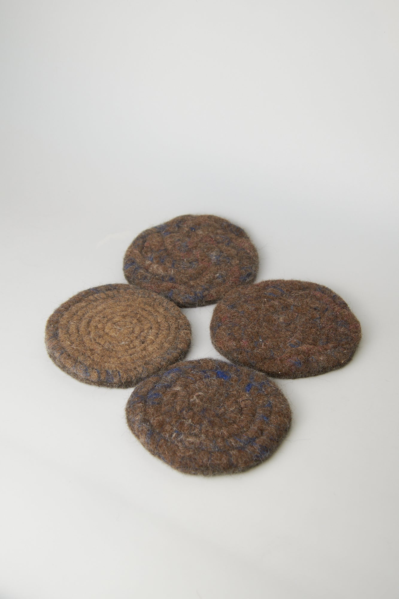 Felted Alpaca Coasters - Set of 4