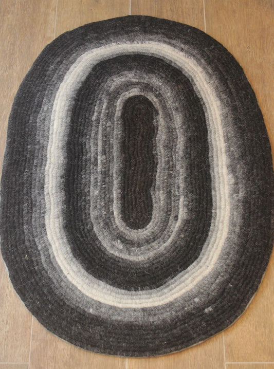 Felted Alpaca Small Area Rug 12