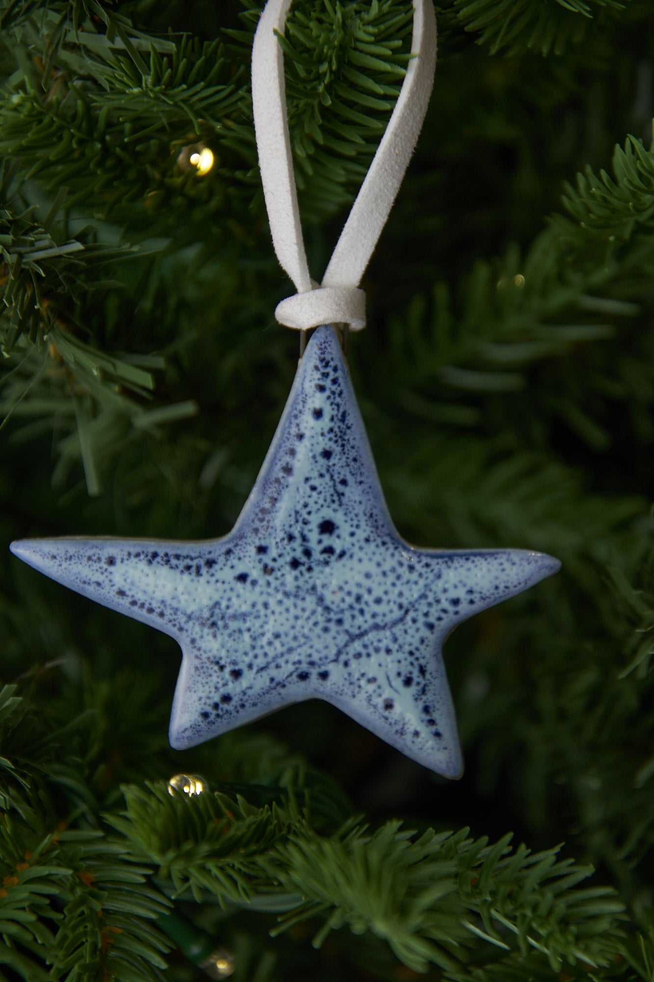 Blue Star Christmas Ornament