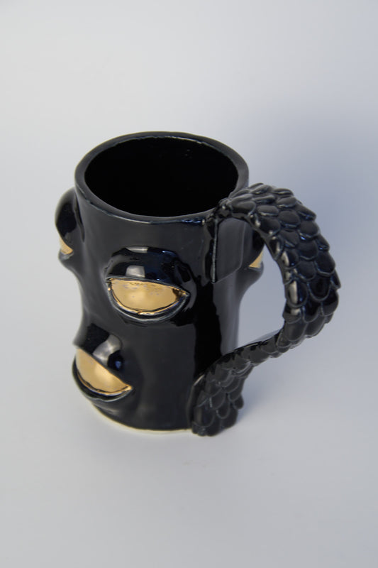 Golden Eyed Monster Mug