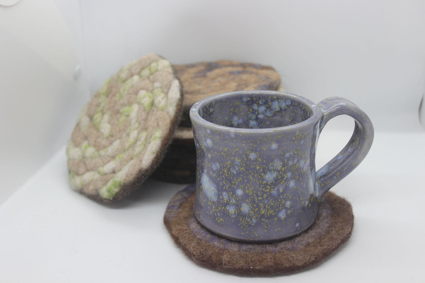 Felted Alpaca Coasters - Set of 4